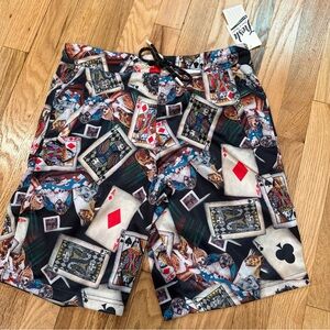 Fresh Prince of Bel Air The Drill Clothing Men's Playing Card Print shorts Small